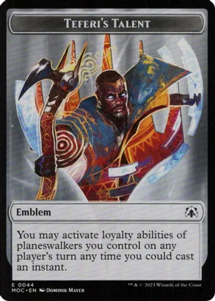 Emblem - Teferi's Talent (Token)